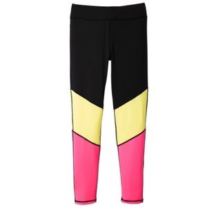 Girls Fuchsia Purple Combo Active Leggings